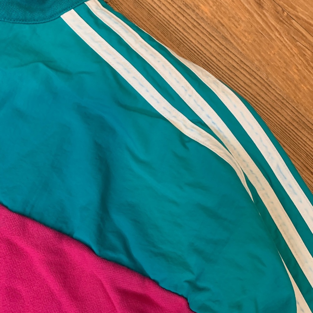 Adidas sweatsuit with cropped quarter zip top and leggings - Picture 3 of 5